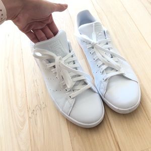 All white Stan Smith sneaker